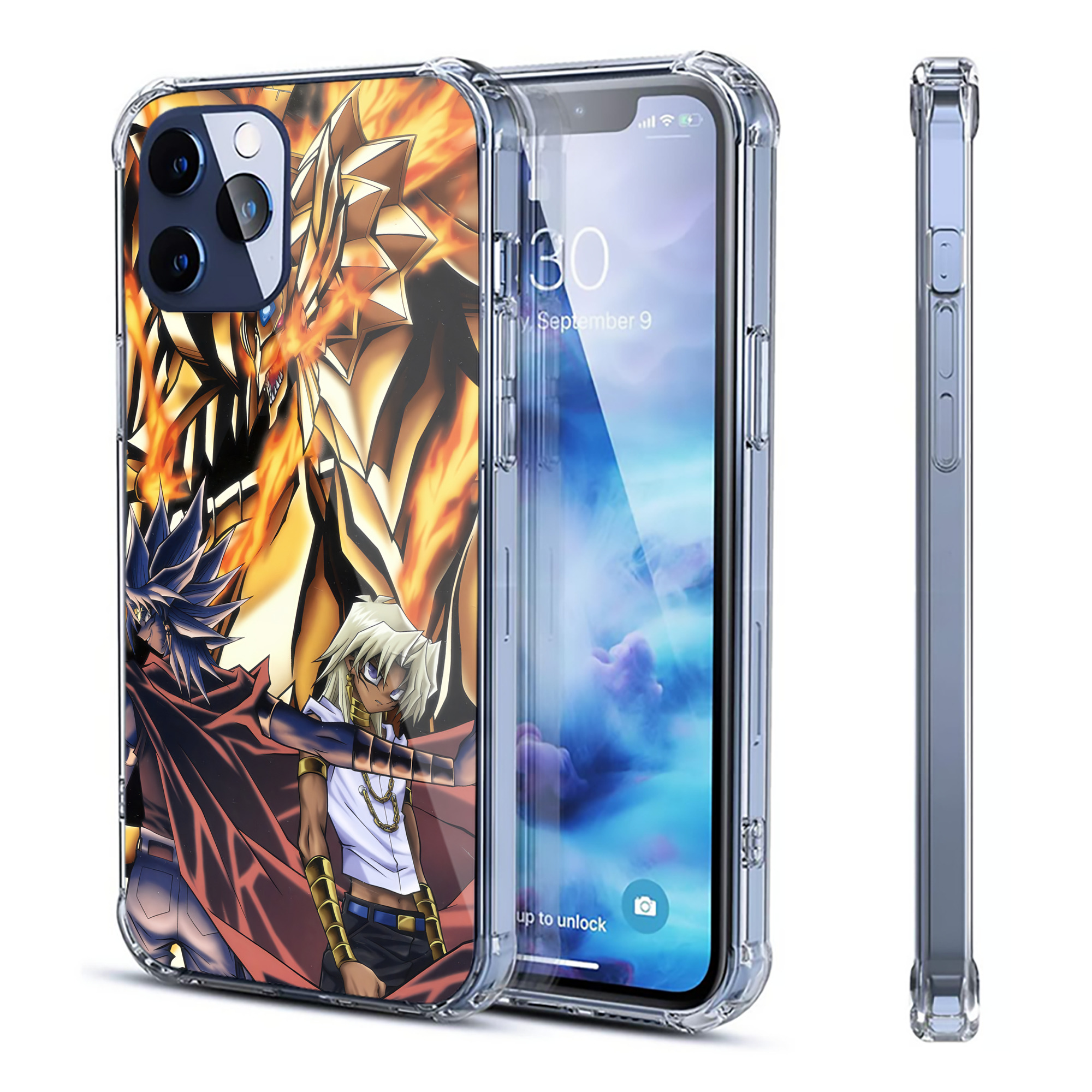 （画像用） 遊☆戯☆王 Yu-Gi-Oh! 【iPhone 12シリーズ対応】透明スマホケース（クリアソフトケース）